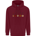 A Set of Mandolins Childrens Kids Hoodie Maroon