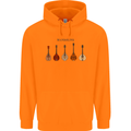 A Set of Mandolins Childrens Kids Hoodie Orange