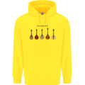 A Set of Mandolins Childrens Kids Hoodie Yellow