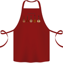 A Set of Mandolins Cotton Apron 100% Organic Maroon