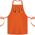 A Set of Mandolins Cotton Apron 100% Organic Orange