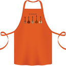 A Set of Mandolins Cotton Apron 100% Organic Orange