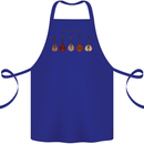 A Set of Mandolins Cotton Apron 100% Organic Royal Blue