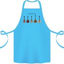 A Set of Mandolins Cotton Apron 100% Organic Turquoise