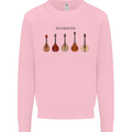 A Set of Mandolins Kids Sweatshirt Jumper Light Pink