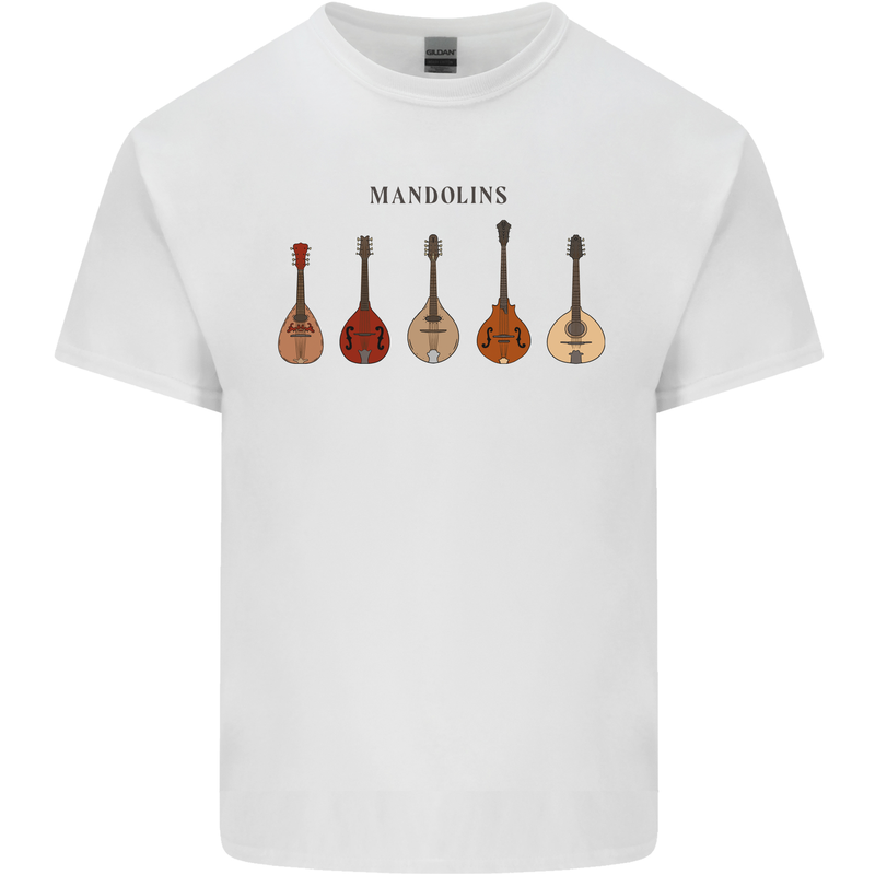 A Set of Mandolins Kids T-Shirt Childrens White