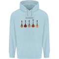 A Set of Mandolins Mens 80% Cotton Hoodie Light Blue