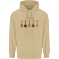 A Set of Mandolins Mens 80% Cotton Hoodie Sand