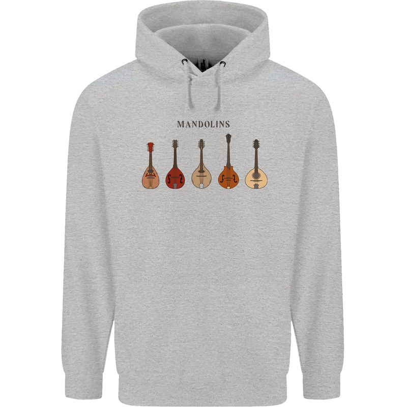 A Set of Mandolins Mens 80% Cotton Hoodie Sports Grey