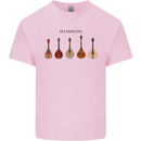 A Set of Mandolins Mens Cotton T-Shirt Tee Top Light Pink