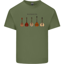 A Set of Mandolins Mens Cotton T-Shirt Tee Top Military Green