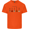 A Set of Mandolins Mens Cotton T-Shirt Tee Top Orange
