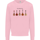 A Set of Mandolins Mens Sweatshirt Jumper Light Pink