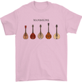 A Set of Mandolins Mens T-Shirt 100% Cotton Light Pink