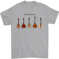 A Set of Mandolins Mens T-Shirt 100% Cotton Sports Grey