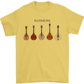 A Set of Mandolins Mens T-Shirt 100% Cotton Yellow