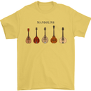 A Set of Mandolins Mens T-Shirt 100% Cotton Yellow
