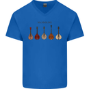 A Set of Mandolins Mens V-Neck Cotton T-Shirt Royal Blue