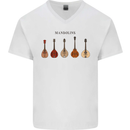 A Set of Mandolins Mens V-Neck Cotton T-Shirt White