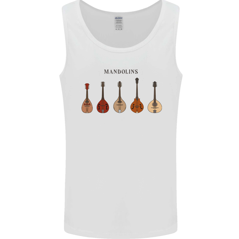 A Set of Mandolins Mens Vest Tank Top White