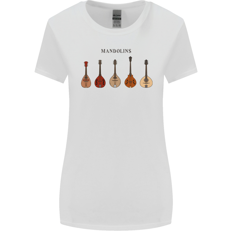 A Set of Mandolins Womens Wider Cut T-Shirt White