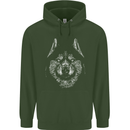 A Siberian Husky Childrens Kids Hoodie Forest Green