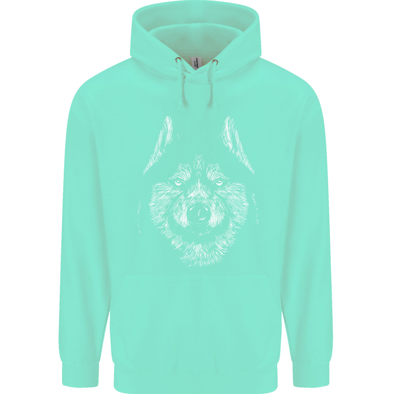 A Siberian Husky Childrens Kids Hoodie Peppermint