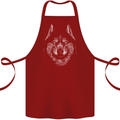 A Siberian Husky Cotton Apron 100% Organic Maroon