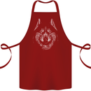 A Siberian Husky Cotton Apron 100% Organic Maroon