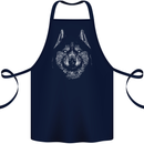 A Siberian Husky Cotton Apron 100% Organic Navy Blue