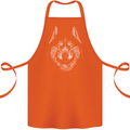 A Siberian Husky Cotton Apron 100% Organic Orange