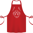 A Siberian Husky Cotton Apron 100% Organic Red