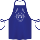 A Siberian Husky Cotton Apron 100% Organic Royal Blue