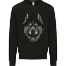 A Siberian Husky Kids Sweatshirt Jumper Black
