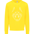 A Siberian Husky Kids Sweatshirt Jumper Yellow