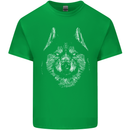 A Siberian Husky Kids T-Shirt Childrens Irish Green