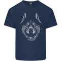 A Siberian Husky Kids T-Shirt Childrens Navy Blue