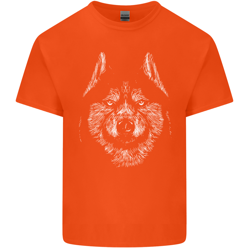 A Siberian Husky Kids T-Shirt Childrens Orange