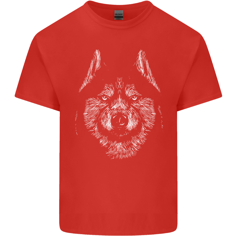 A Siberian Husky Kids T-Shirt Childrens Red