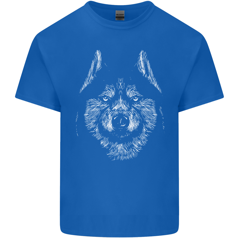 A Siberian Husky Kids T-Shirt Childrens Royal Blue