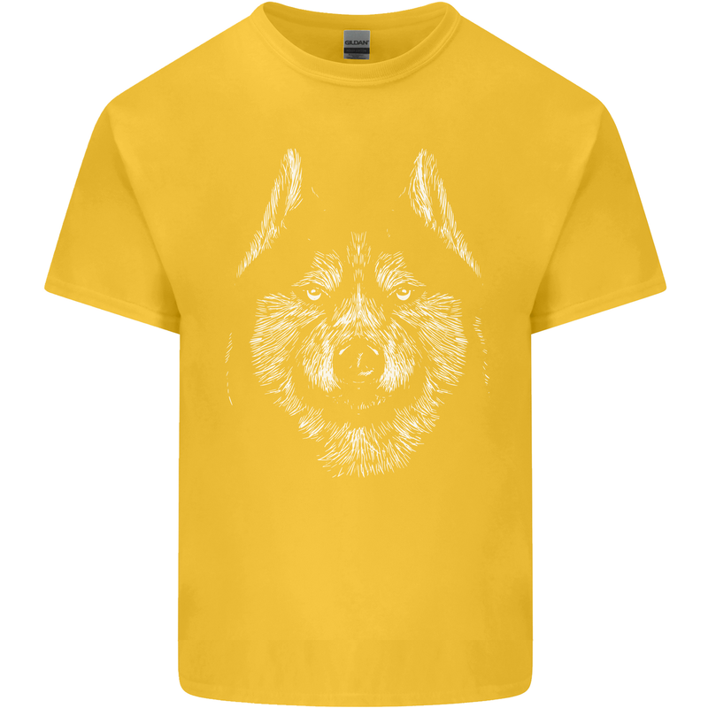 A Siberian Husky Kids T-Shirt Childrens Yellow