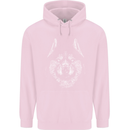 A Siberian Husky Mens 80% Cotton Hoodie Light Pink
