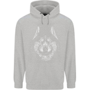 A Siberian Husky Mens 80% Cotton Hoodie Sports Grey