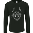 A Siberian Husky Mens Long Sleeve T-Shirt Black