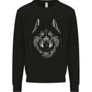 A Siberian Husky Mens Sweatshirt Jumper Black