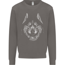 A Siberian Husky Mens Sweatshirt Jumper Charcoal