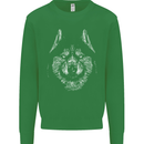 A Siberian Husky Mens Sweatshirt Jumper Irish Green