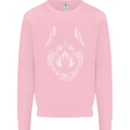 A Siberian Husky Mens Sweatshirt Jumper Light Pink