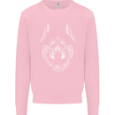 A Siberian Husky Mens Sweatshirt Jumper Light Pink