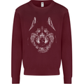 A Siberian Husky Mens Sweatshirt Jumper Maroon